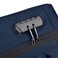 Hike Semi Hard 16-inch Unisex Laptop Backpack with Built in Combination lock and USB/ Headphone Port Daypack for Travel, Office and Business, HK2252, Blue