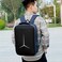 Hike Semi Hard 17-inch Unisex Laptop Backpack with Built in Combination lock and USB/ Headphone Port Daypack for Travel, Office and Business, HK2020, Deepblue