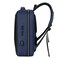 Hike Semi Hard 17-inch Unisex Laptop Backpack with Built in Combination lock and USB/ Headphone Port Daypack for Travel, Office and Business, HK2020, Deepblue