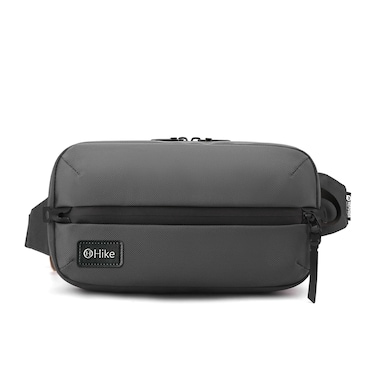 Hike 11-inch Waist Bag Anti-Theft Water Resistant Shock Proof Business Leisure Crossbody Chest Bag for Men and Women, HK2121, Grey