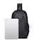 Hike Unisex Durable Cross-body Bag Water Resistant Anti-Theft Unisex Sling bag for Travel School College Business Shopping Outdoor, HK3321, Black