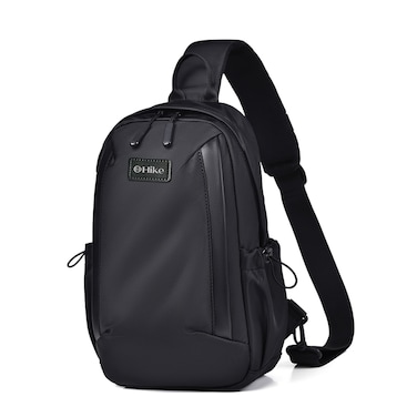 Hike Unisex Durable Cross-body Bag Water Resistant Anti-Theft Unisex Sling bag for Travel School College Business Shopping Outdoor, HK3321, Black