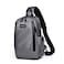 Hike Unisex Durable Cross-body Bag Water Resistant Anti-Theft Unisex Sling bag for Travel School College Business Shopping Outdoor, HK3321, Grey