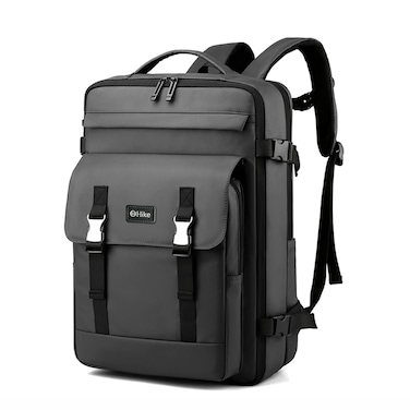 Hike Unisex Expandable Laptop Backpack Water Resistant Daypack with Separate Laptop Compartment for Travel/Business/College, HK63011-1, Blue