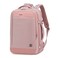 Chantria Expandable Premium Travel Backpack Water Resistant Multifunctional Backpack with Built in USB port and Headphone Jack for Women CB00606 Light Pink