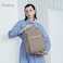 Chantria Casual Laptop Backpack for Women Water Resistant Multifunctional Polyester Daypack for Office School College Travel CB00618 Khaki