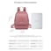 Chantria Premium Casual Backpack Water Resistant Multifunctional Anti-Theft Women Daypack with independent Laptop Compartment CB00621 Nostalgia Rose