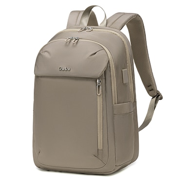 Chantria Premium Lightweight Laptop Backpack for Women Water Resistant Multifunctional Anti-Theft Daypack with Built in USB Port CB00633 Khaki