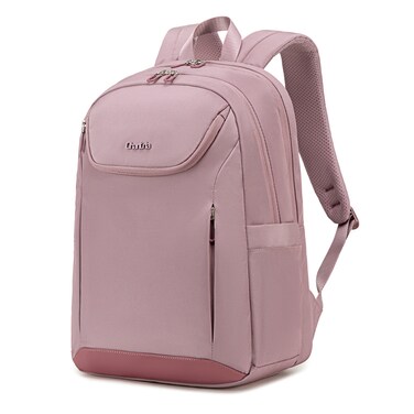 Chantria Premium Durable Lightweight Laptop Backpack for Women Water Resistant Multifunctional Daypack for Casual Office School Travel CB00638 Pale Mauve