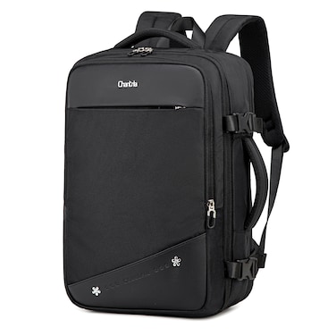 Chantria Premium Lightweight Laptop backpack for Women Water Resistant Multifunctional Anti-Theft Daypack with 180&deg; Opening and Built in USB Port CB00641 Black