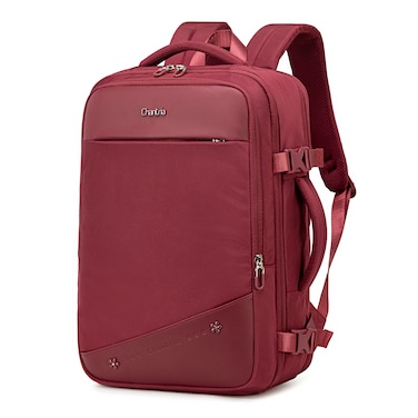 Chantria Premium Lightweight Laptop backpack for Women Water Resistant Multifunctional Anti-Theft Daypack with 180&deg; Opening and Built in USB Port CB00641 Burgundy