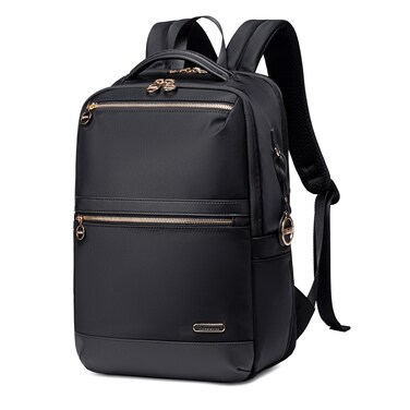 Chantria Premium Durable Water-Resistant Computer Backpack for Women Multifunctional Anti-Theft Lightweight Daypack for Casual Travel School College CB00766 Black