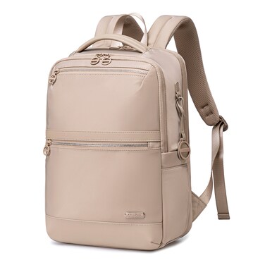 Chantria Premium Durable Water-Resistant Computer Backpack for Women Multifunctional Anti-Theft Lightweight Daypack for Casual Travel School College CB00766 Khaki