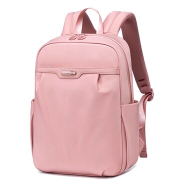 Chantria Premium Lightweight Laptop Backpack for Women Water Resistant Multifunctional Nylon Daypack for Casual Office School College Travel CB00769 Pink