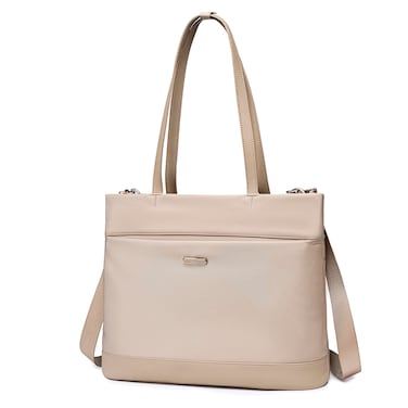 Chantria Premium Lightweight Laptop Hand Bag for Women Water Resistant Multifunctional Laptop Sling Bag with Multiple Pockets for Casual Work College School CB00789 Khaki