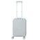 Senator Unisex Expandable Hard Case Carry On Luggage Lightweight PP Fashion Trolley Luggage with 4 Double Spinner Wheel and Safe Zippers KH1006 Silver