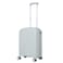 Senator Unisex Expandable Hard Case Carry On Luggage Lightweight PP Fashion Trolley Luggage with 4 Double Spinner Wheel and Safe Zippers KH1006 Silver