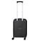 Senator Unisex Expandable Hard Case Carry On Luggage Lightweight PP Fashion Trolley Luggage with 4 Double Spinner Wheel and Safe Zippers KH1006 Black
