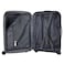 Senator Unisex Expandable Hard Case Medium Checked Luggage Lightweight PP Fashion Trolley Luggage with 4 Double Spinner Wheel and Safe Zippers KH1006 Black