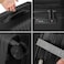 Senator Unisex Expandable Hard Case Medium Checked Luggage Lightweight PP Fashion Trolley Luggage with 4 Double Spinner Wheel and Safe Zippers KH1006 Black