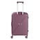 Senator Unisex Expandable Hard Case Medium Checked Luggage Lightweight PP Fashion Trolley Luggage with 4 Double Spinner Wheel and Safe Zippers KH1006 Purple