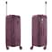 Senator Unisex Expandable Hard Case Medium Checked Luggage Lightweight PP Fashion Trolley Luggage with 4 Double Spinner Wheel and Safe Zippers KH1006 Purple