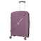 Senator Unisex Expandable Hard Case Medium Checked Luggage Lightweight PP Fashion Trolley Luggage with 4 Double Spinner Wheel and Safe Zippers KH1006 Purple