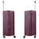 Senator Unisex Expandable Hard Case Large Checked Luggage Lightweight PP Fashion Trolley Luggage with 4 Double Spinner Wheel and Safe Zippers KH1006 Purple