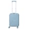 Senator Unisex Expandable Hard Case Carry On Luggage Lightweight PP Fashion Trolley Luggage with 4 Double Spinner Wheel and Safe Zippers KH1006 Grey Blue