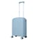 Senator Unisex Expandable Hard Case Carry On Luggage Lightweight PP Fashion Trolley Luggage with 4 Double Spinner Wheel and Safe Zippers KH1006 Grey Blue