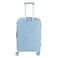 Senator Unisex Expandable Hard Case Medium Checked Luggage Lightweight PP Fashion Trolley Luggage with 4 Double Spinner Wheel and Safe Zippers KH1006 Grey Blue