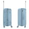 Senator Unisex Expandable Hard Case Medium Checked Luggage Lightweight PP Fashion Trolley Luggage with 4 Double Spinner Wheel and Safe Zippers KH1006 Grey Blue