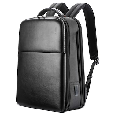 BOPAI Unisex Premium Laptop Backpack Water Resistant Expandable Daypack with 180&deg;Degree Opening and Built in USB Port for Casual/ Office/ School/ College, BO-BB911A, Black