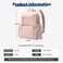 Bopai Premium Lightweight Laptop Backpack Water Resistant Multifunctional Synthetic Leather Daypack for Casual/ Office/ School/ College, BO-LB515, Pink