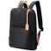 Bopai Premium Lightweight Slim Ladies Laptop Backpack Water Resistant Synthetic Leather Daypack for Casual/ Office/ School/ College, BO-LB521, Black