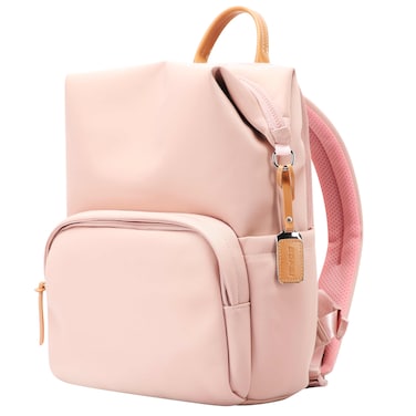 Bopai Premium Durable Lightweight Ladies Laptop Backpack Water Resistant Synthetic Leather Daypack for Casual/ Office/ School/ College, BO-LB791, Pink