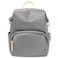 Bopai Premium Durable Lightweight Ladies Laptop Backpack Water Resistant Synthetic Leather Daypack for Casual/ Office/ School/ College, BO-LB791, Grey