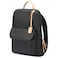 Bopai Premium Lightweight Slim Ladies Laptop Backpack Water Resistant Synthetic Leather Daypack for Casual/ Office/ School/ College, BO-LB821, Black