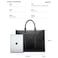Bopai Premium Lightweight Laptop Bag for Women Water Resistant Leather Hand Bag with Multiple Pockets for Casual/Work/College/ School, BO-LP711, Black