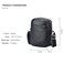 Bopai Unisex Premium Side Sling Bag Water Resistant Synthetic Leather Crossbody Bag for Travel Office Business, BO-SL591, Black