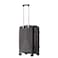 Senator Unisex Hard Case Carry On Luggage Lightweight PP Fashion Trolley Luggage with 4 Double Spinner Wheel and 3-Digit Combination Lock KH1009 Black