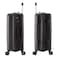 Senator Unisex Hard Case Carry On Luggage Lightweight PP Fashion Trolley Luggage with 4 Double Spinner Wheel and 3-Digit Combination Lock KH1009 Black