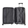 Senator Unisex Hard Case Carry On Luggage Lightweight PP Fashion Trolley Luggage with 4 Double Spinner Wheel and 3-Digit Combination Lock KH1009 Black