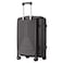 Senator Unisex Hard Case Medium Luggage Lightweight PP Fashion Trolley Luggage with 4 Double Spinner Wheel and 3-Digit Combination Lock KH1009 Black
