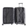 Senator Unisex Hard Case Medium Luggage Lightweight PP Fashion Trolley Luggage with 4 Double Spinner Wheel and 3-Digit Combination Lock KH1009 Light Grey