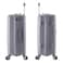 Senator Unisex PP Fashion Trolley Luggage Set Lightweight Hard-Shell Spinner luggage with 360&deg; Degree 4 Twin Wheel and Safe Zippers KH1009 Light Grey