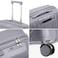 Senator Unisex PP Fashion Trolley Luggage Set Lightweight Hard-Shell Spinner luggage with 360&deg; Degree 4 Twin Wheel and Safe Zippers KH1009 Light Grey