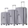 Senator Unisex PP Fashion Trolley Luggage Set Lightweight Hard-Shell Spinner luggage with 360&deg; Degree 4 Twin Wheel and Safe Zippers KH1009 Light Grey