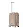 Senator Unisex Hard Case Carry On Luggage Lightweight PP Fashion Trolley Luggage with 4 Double Spinner Wheel and 3-Digit Combination Lock KH1009 Khaki