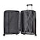 Senator Unisex Hard Case Medium Luggage Lightweight PP Fashion Trolley Luggage with 360&deg; Degree 4 Twin Wheel and Safe Zippers KH1010 Black